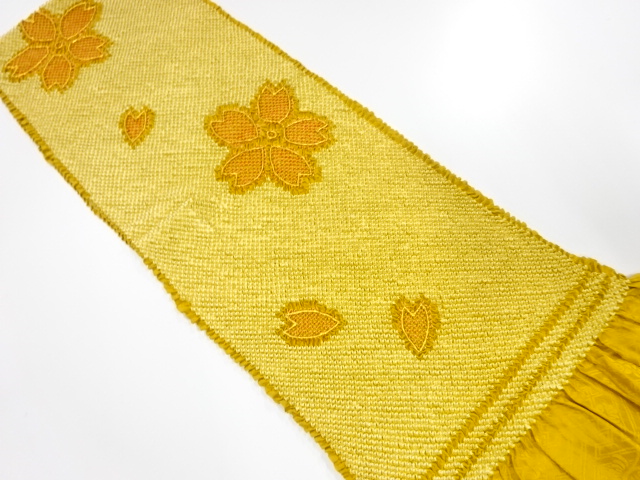 正絹　振袖用　絞り　帯揚げ